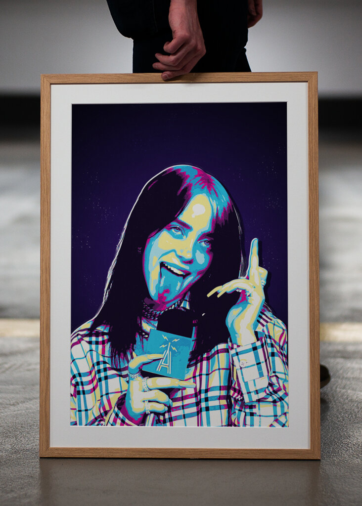 Billie eilish arte retrò