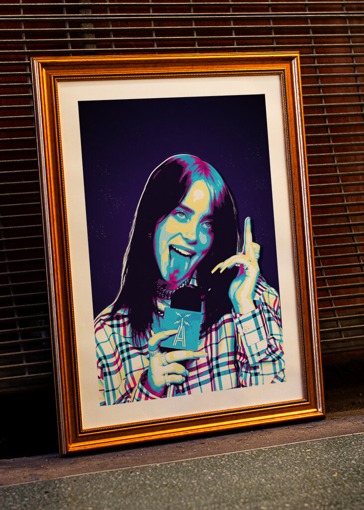 Billie eilish arte retrò