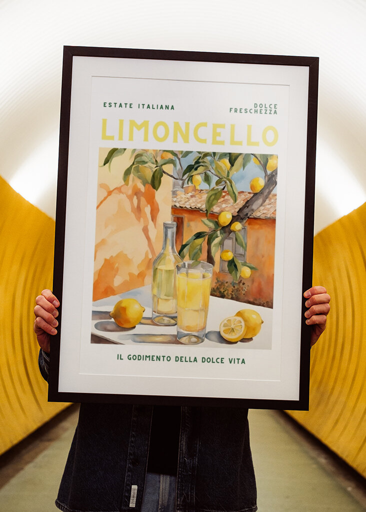 Limoncello stil akvarell