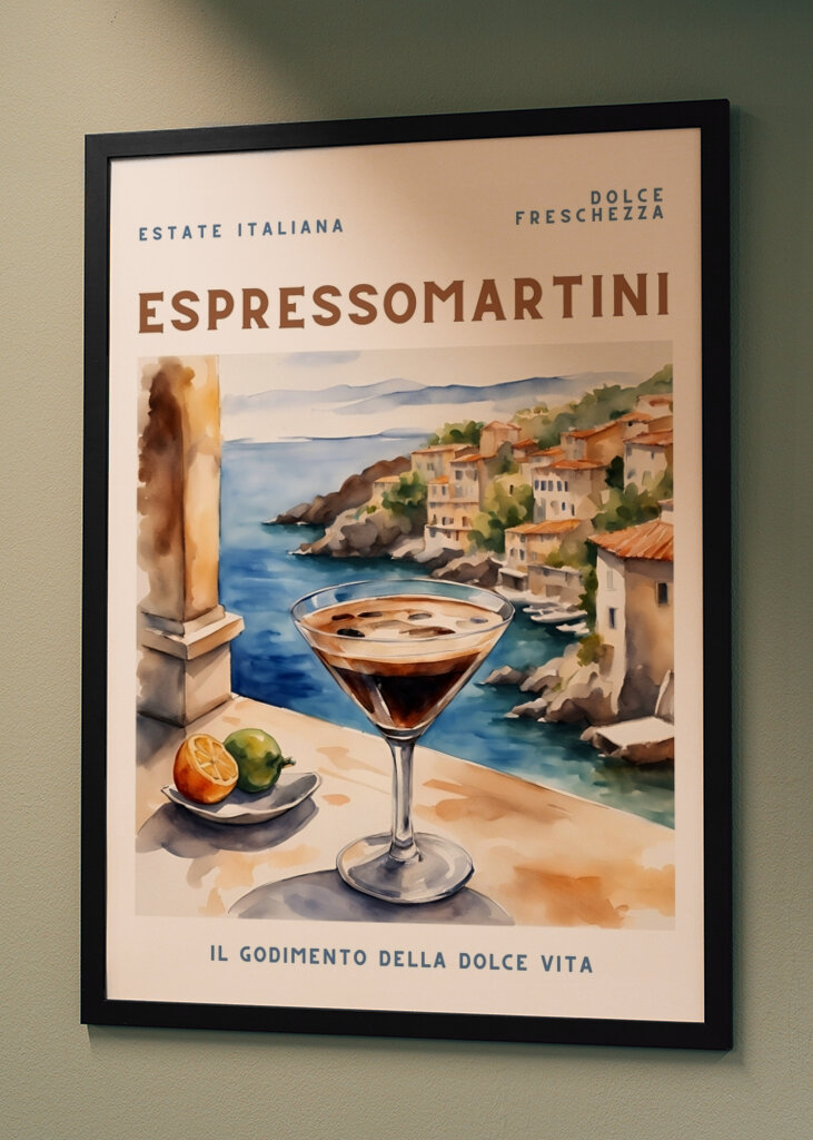 Espresso Martini - Aquarell