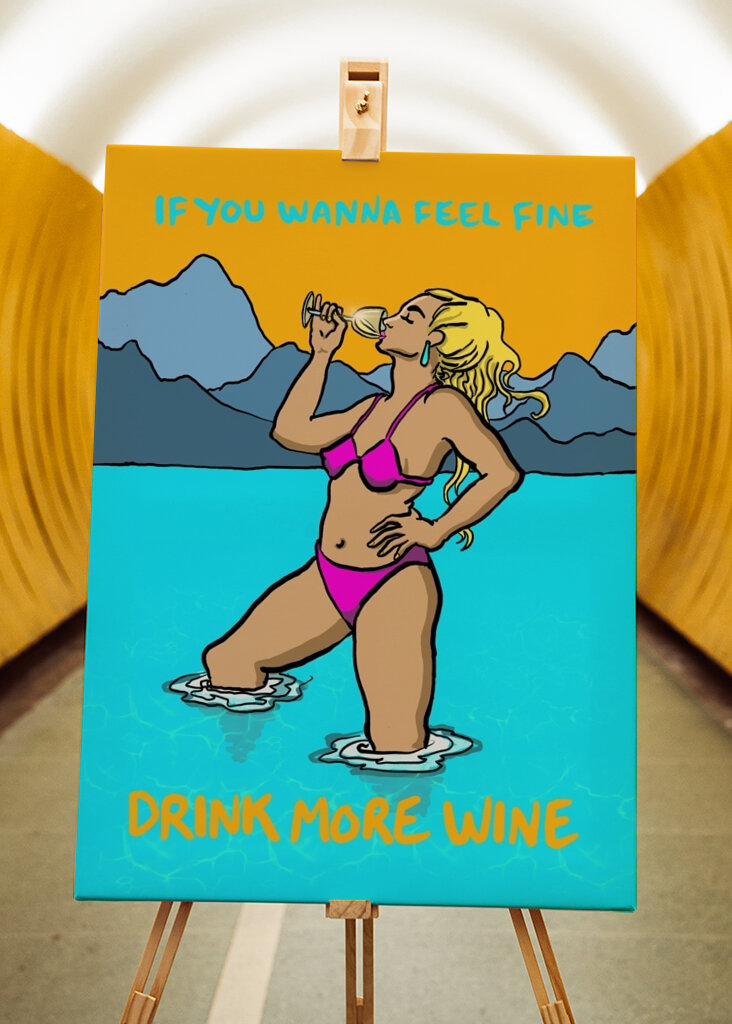 Juo enemmän viiniä