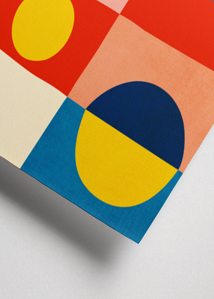 Bright Colorful Circles Art