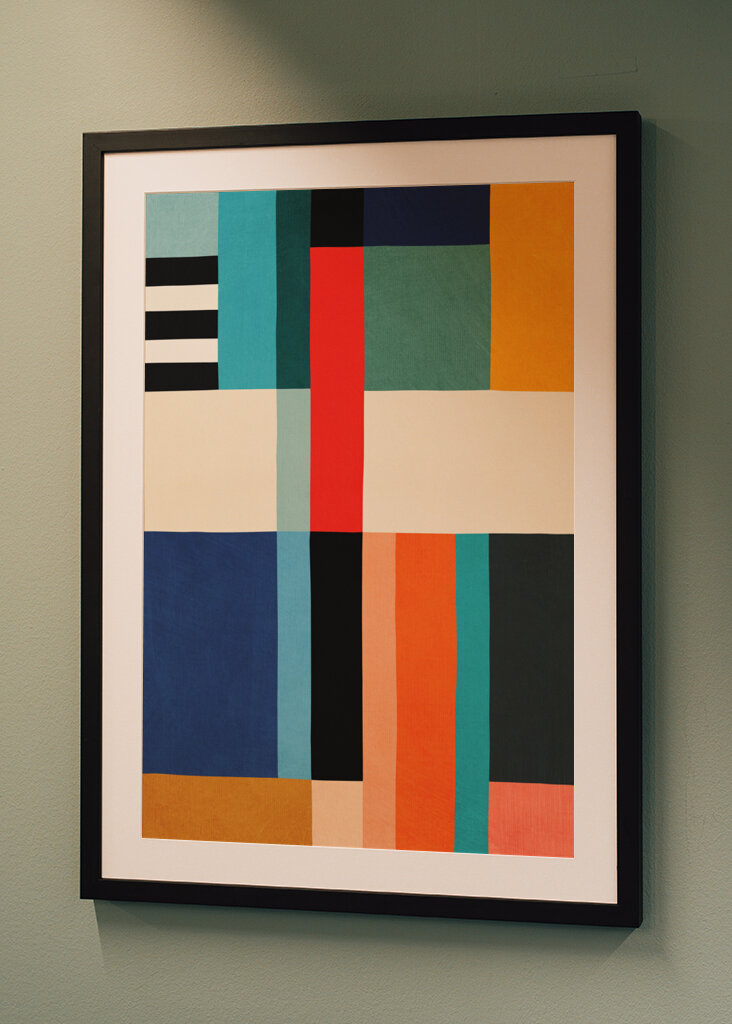 Geometrické Moderní Barevné Umění