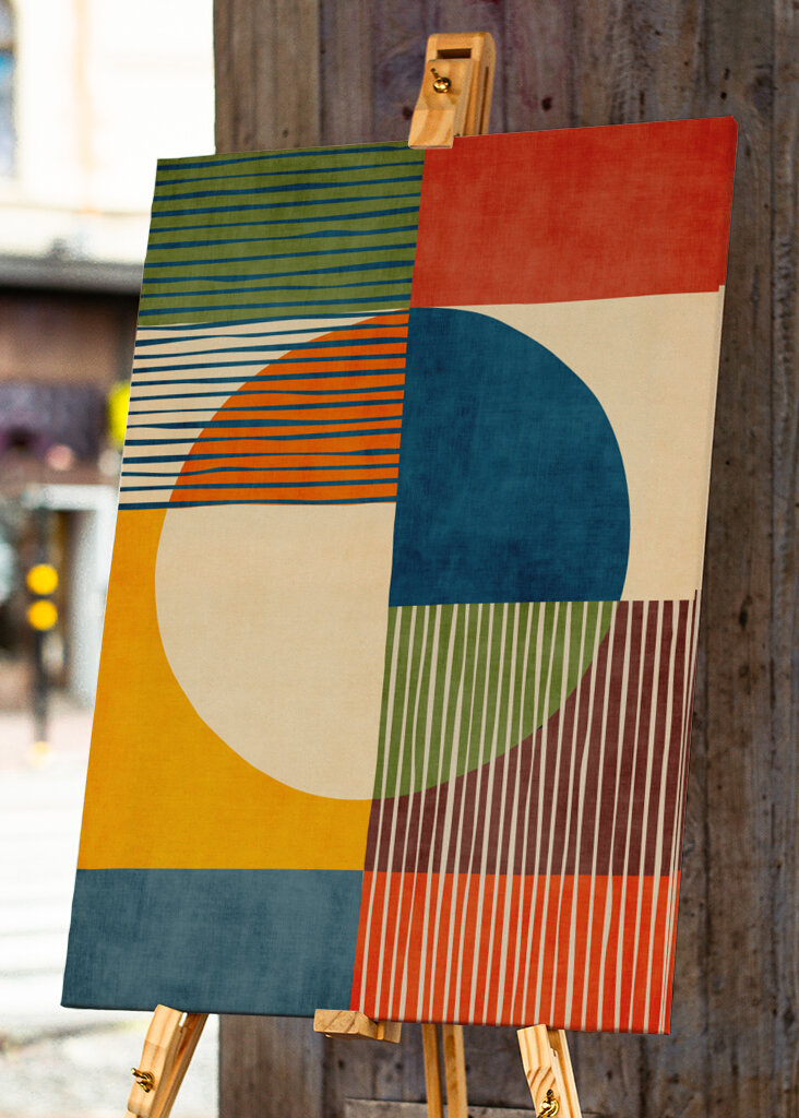 Mid-Century Colorful Abstract 