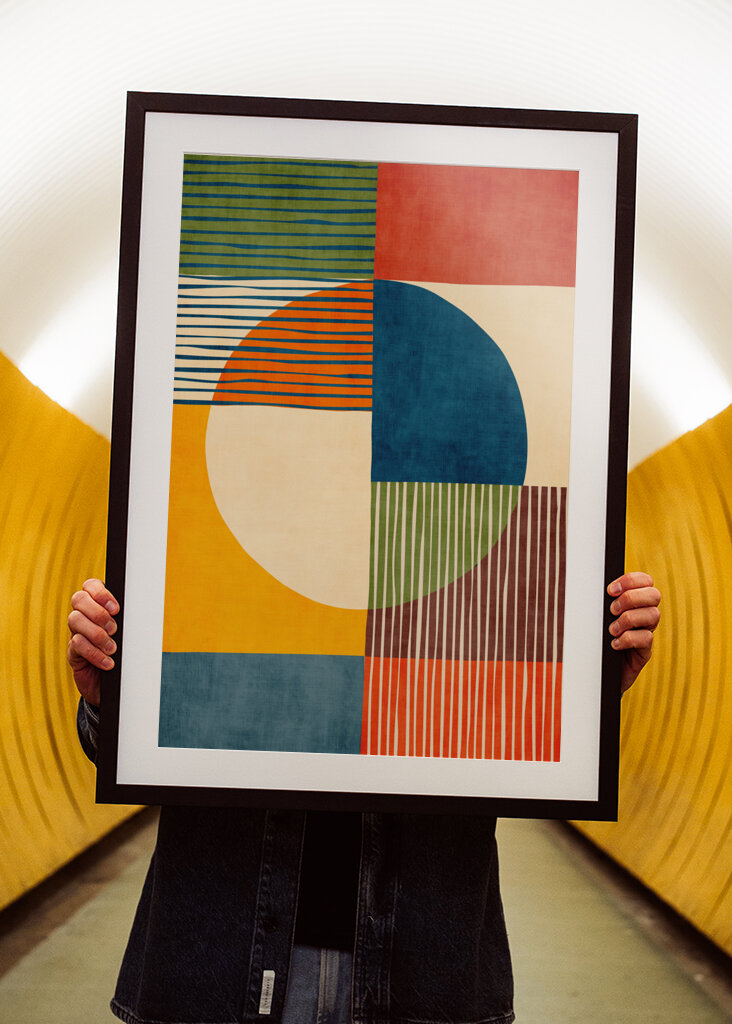 Mid-Century Colorful Abstract 