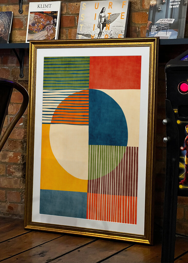 Mid-Century Colorful Abstract 