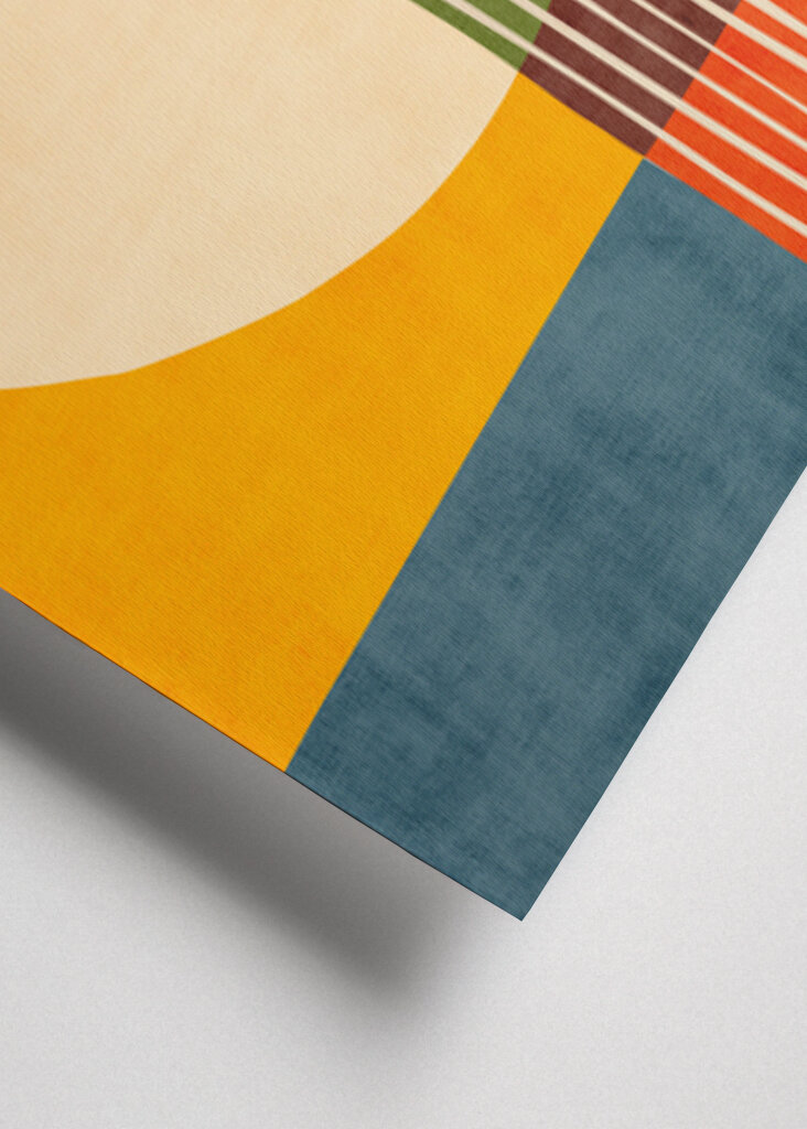 Mid-Century Colorful Abstract 