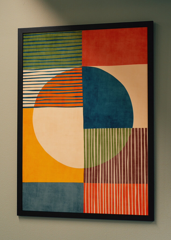 Mid-Century Colorful Abstract 