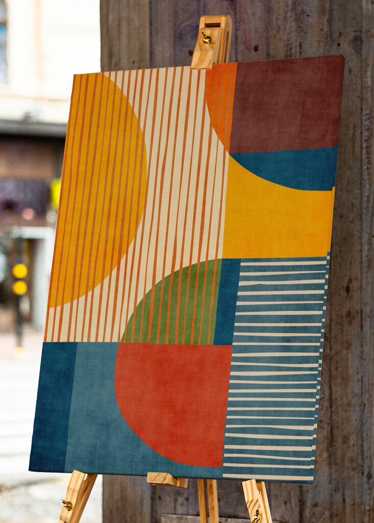 Mid-Century Circles & Stripes