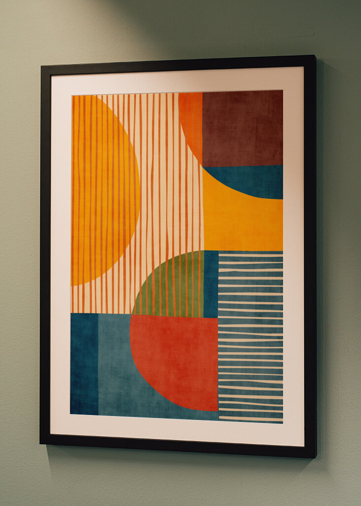 Mid-Century Circles & Stripes