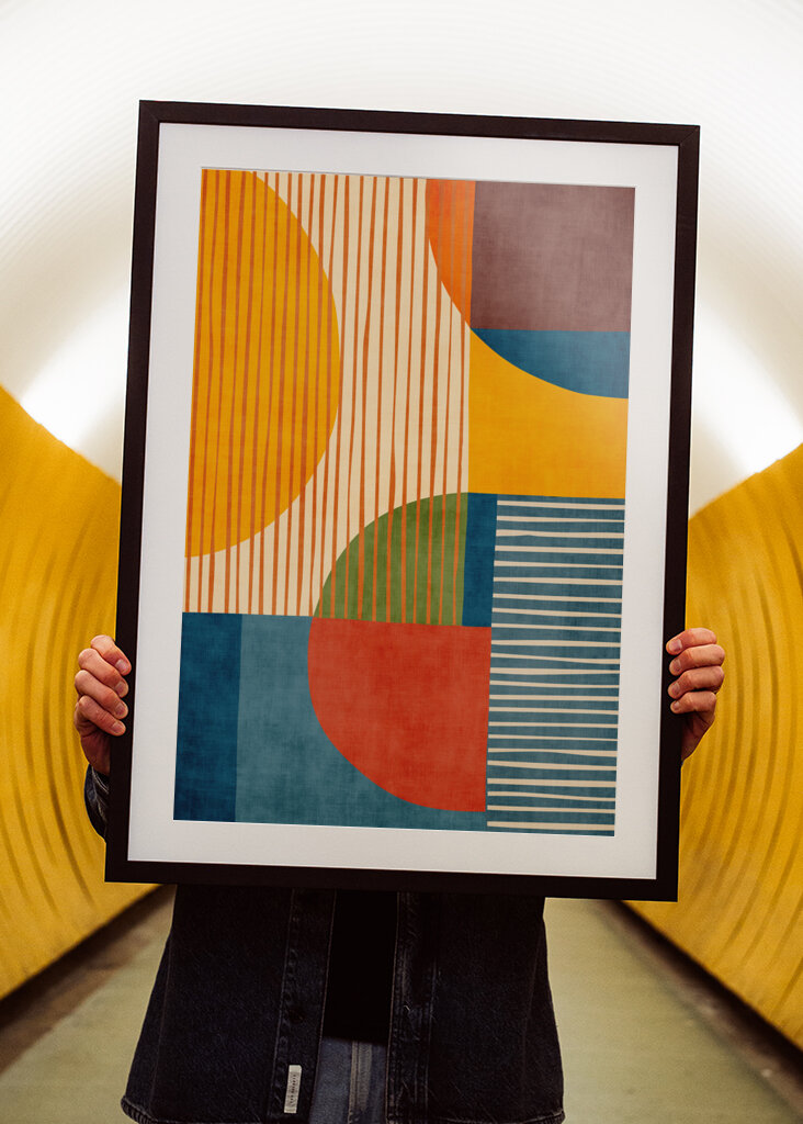 Mid-Century Circles & Stripes