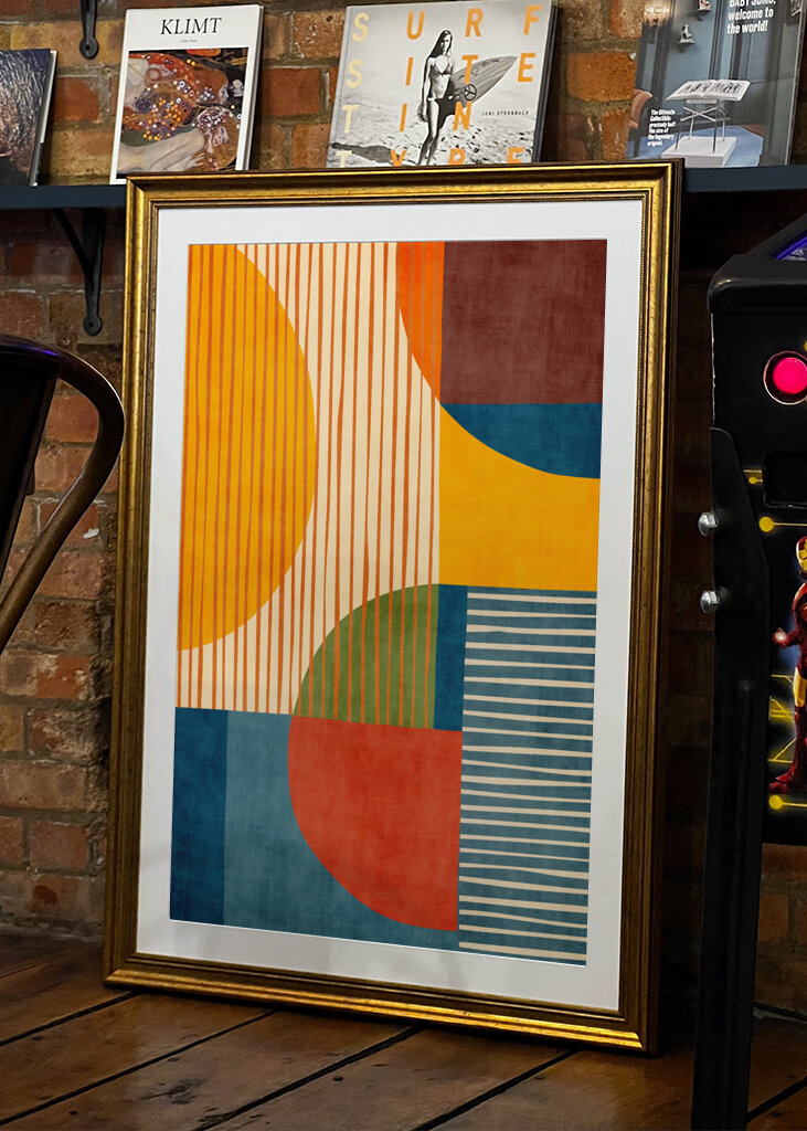 Mid-Century Circles & Stripes