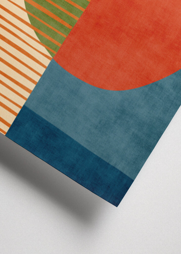 Mid-Century Circles & Stripes