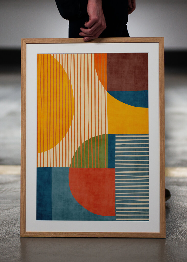 Mid-Century Circles & Stripes