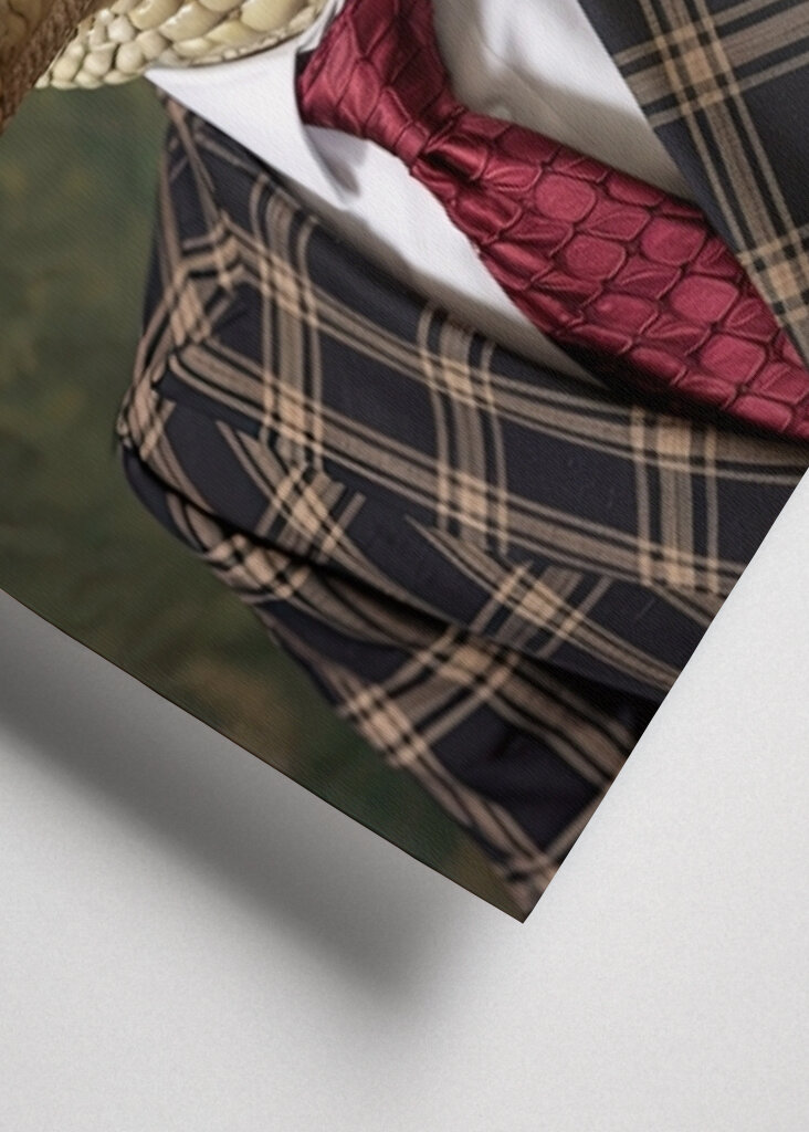 Dapper Alligator in Plaid