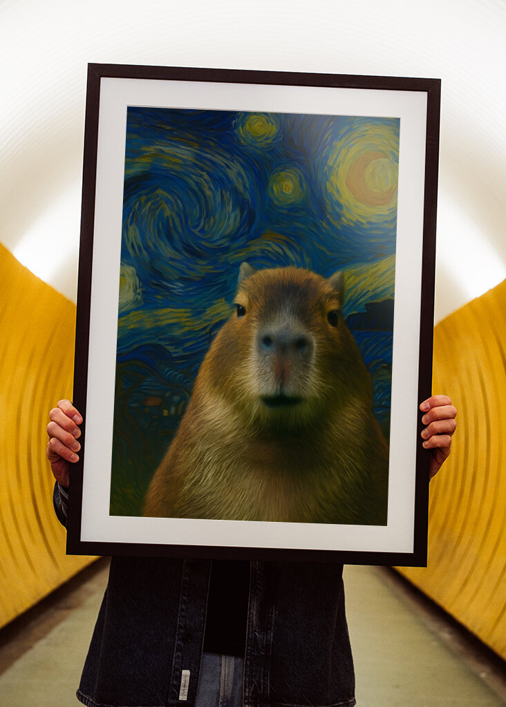 capybara X starry night