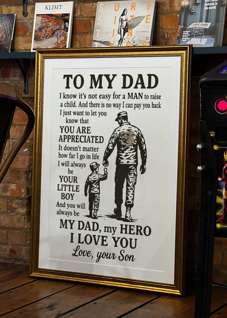 to my dad