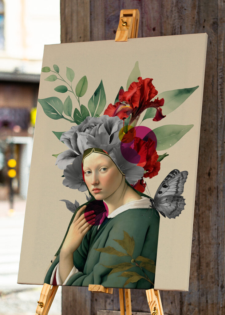 La muse silencieuse en fleur