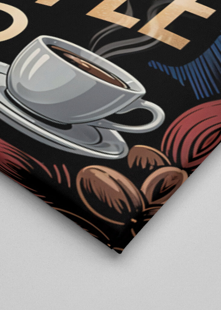 Typografický plakát na kávu