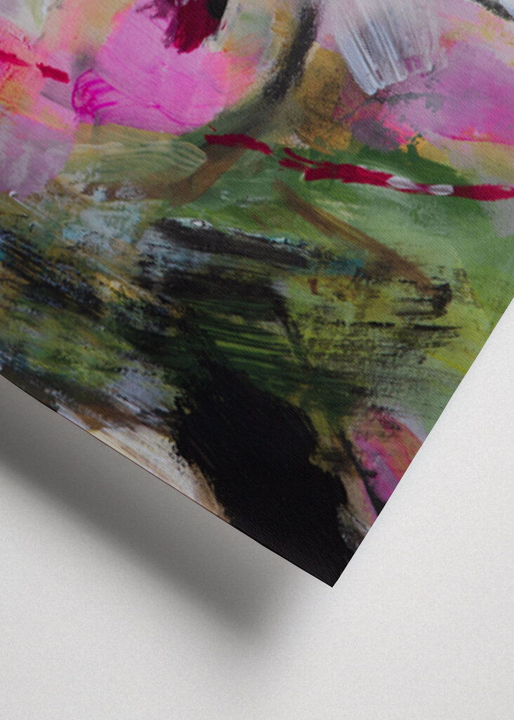 Art print Geisha painting