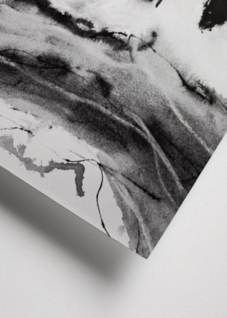 Mysterious Girl - Ink Art