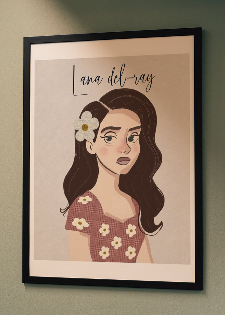 Lana del ray illustreret