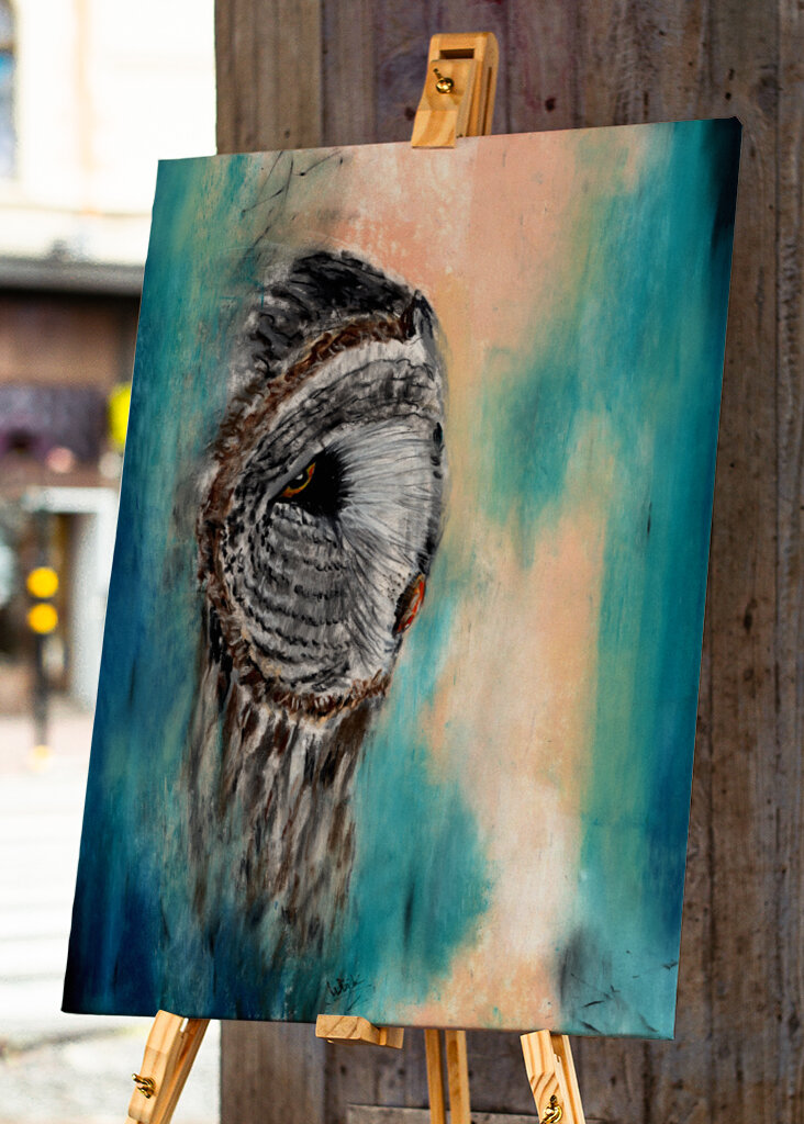 Great Gray Owl Contemplative