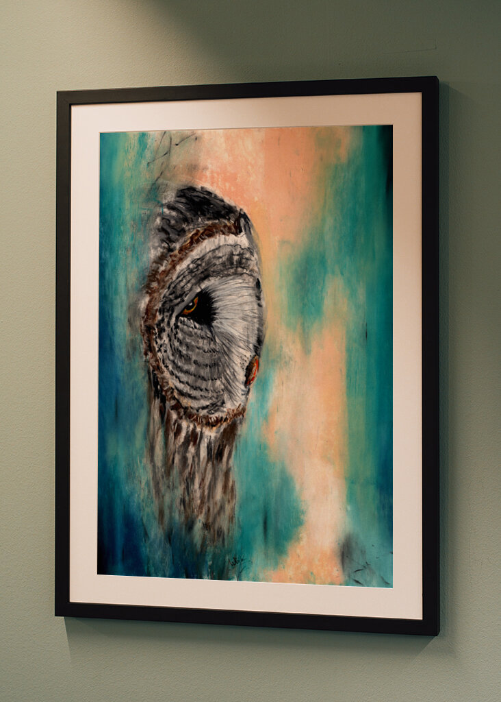 Great Gray Owl Contemplative