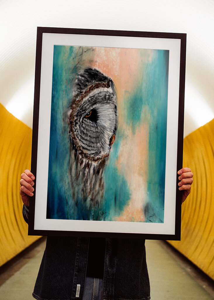 Great Gray Owl Contemplative