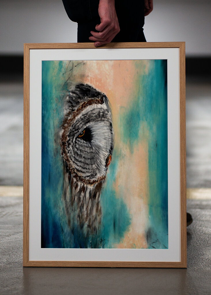 Great Gray Owl Contemplative