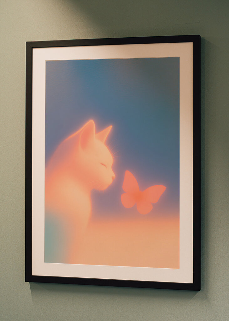 Cat and Butterfly