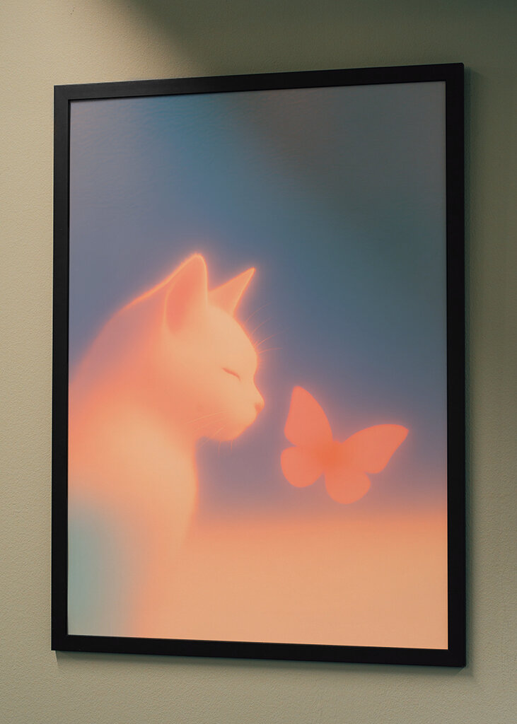 Cat and Butterfly