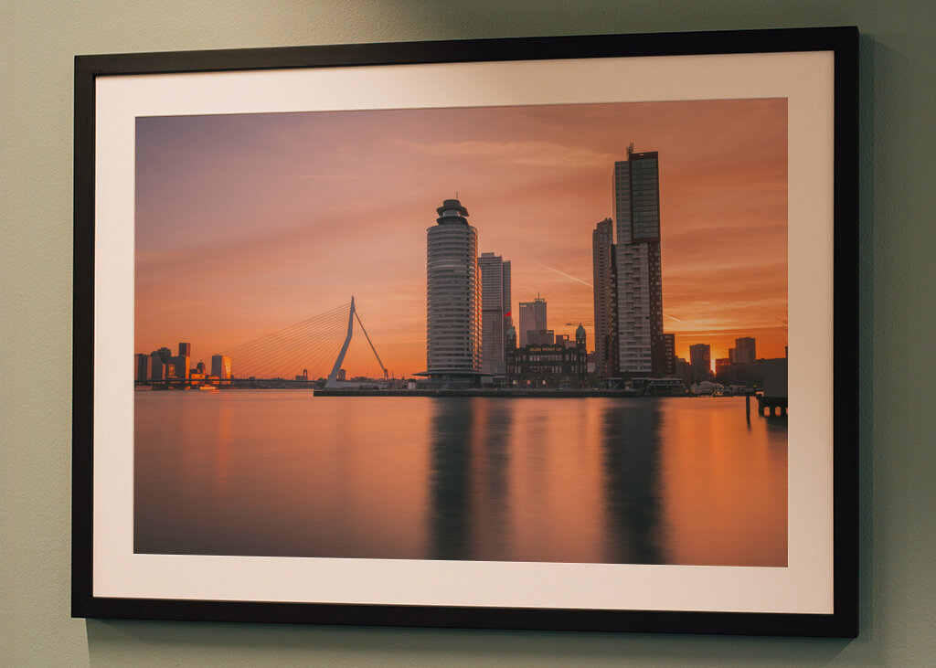 Zon opkomst Rotterdam