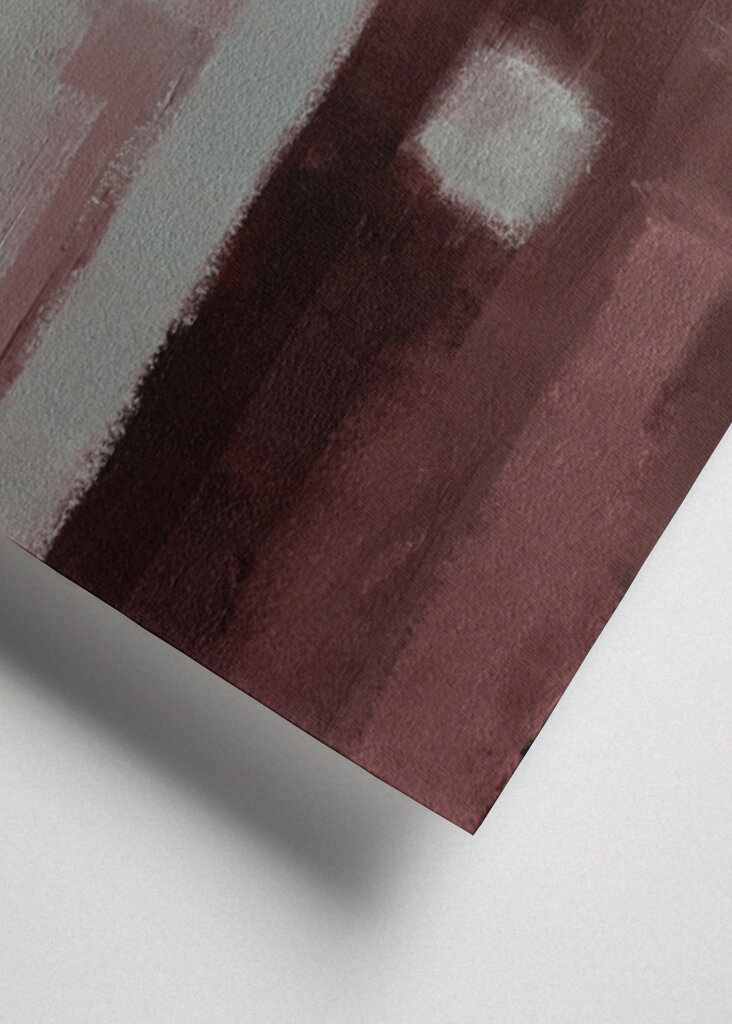 Mint & Rose Abstrakt Landskab