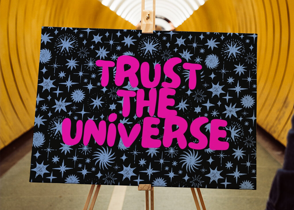 Trust the Universe (Rosa/Blau)