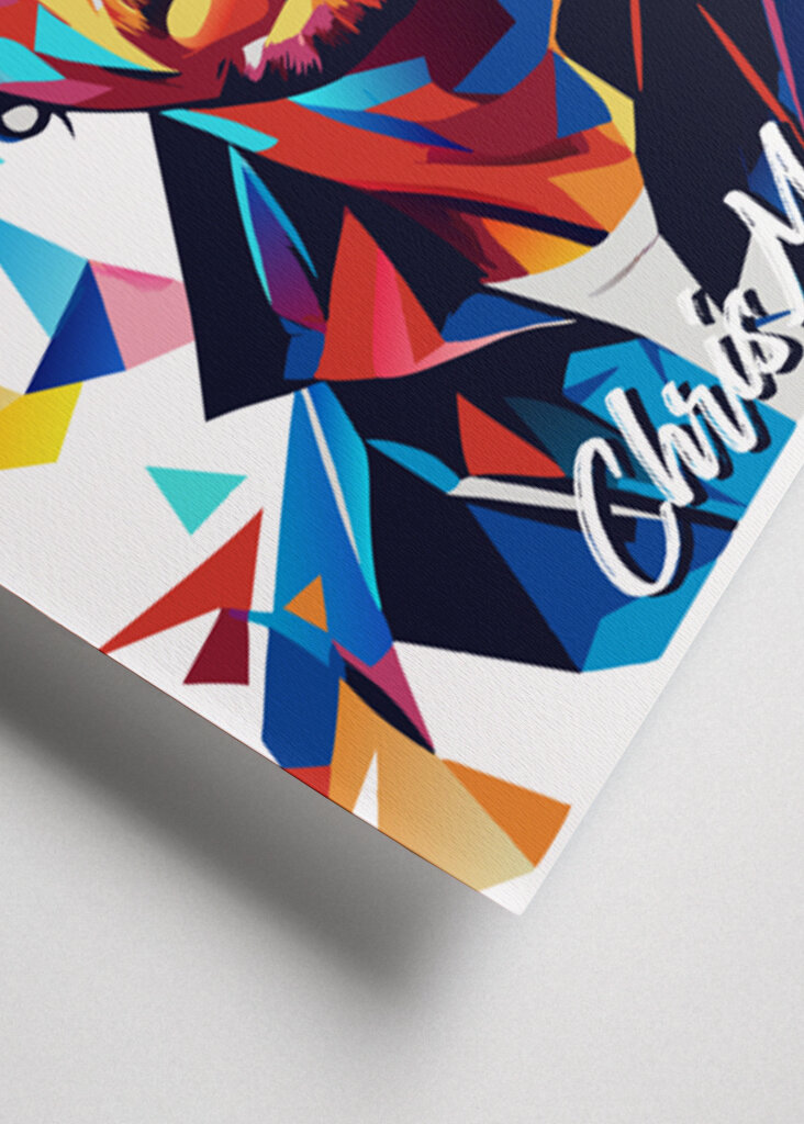 Chris Martin Retrato Arte Pop