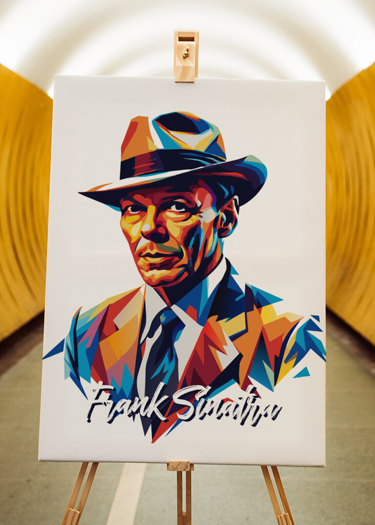 Frank Sinatra Portrait Pop Art