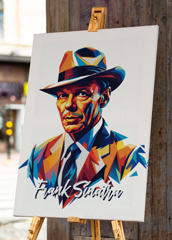 Frank Sinatra Portrait Pop Art