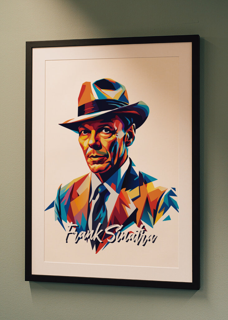 Frank Sinatra Portrait Pop Art
