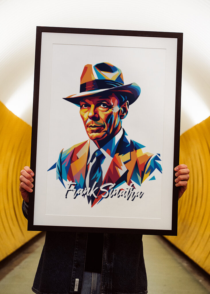 Frank Sinatra Portrait Pop Art