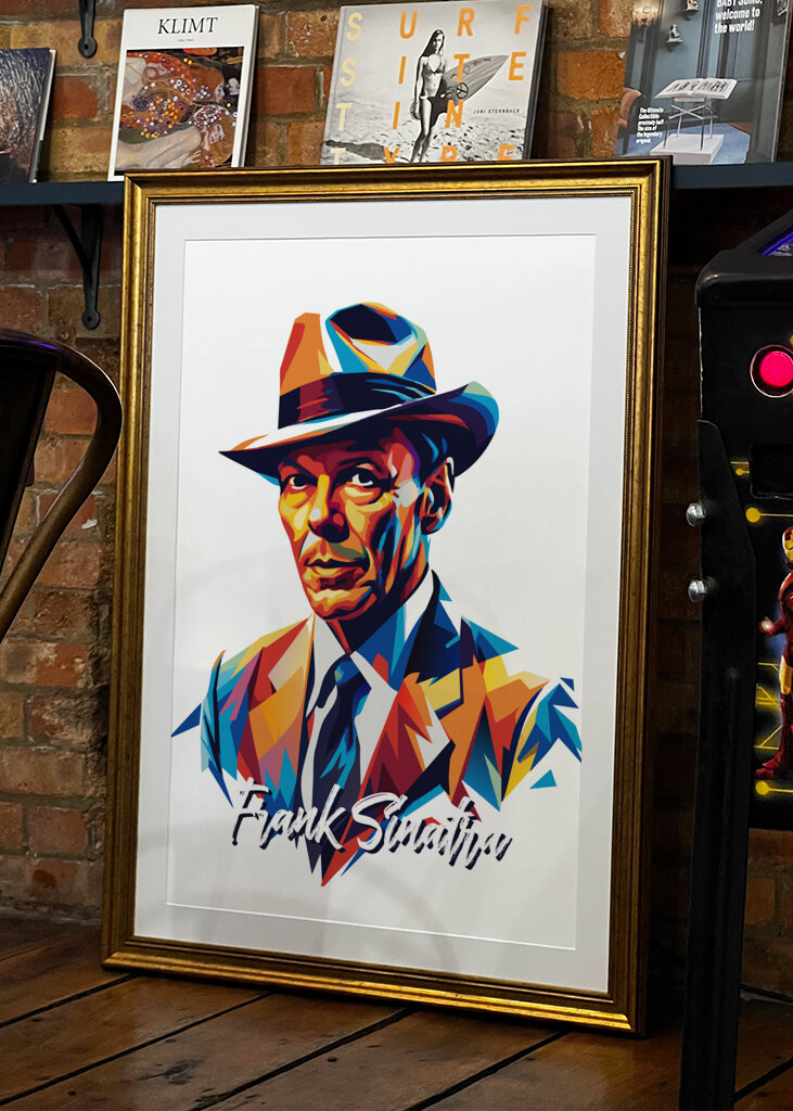 Frank Sinatra Portrait Pop Art