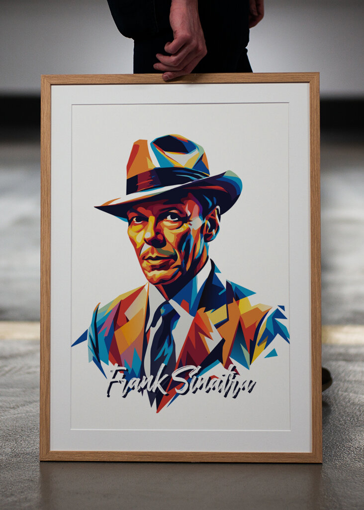 Frank Sinatra Portrait Pop Art