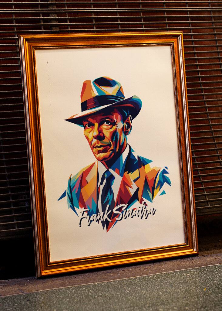 Frank Sinatra Portrait Pop Art