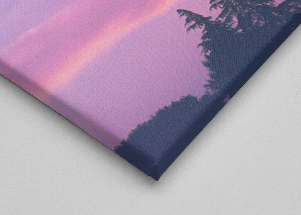 Pink sky in a sci-fi movie