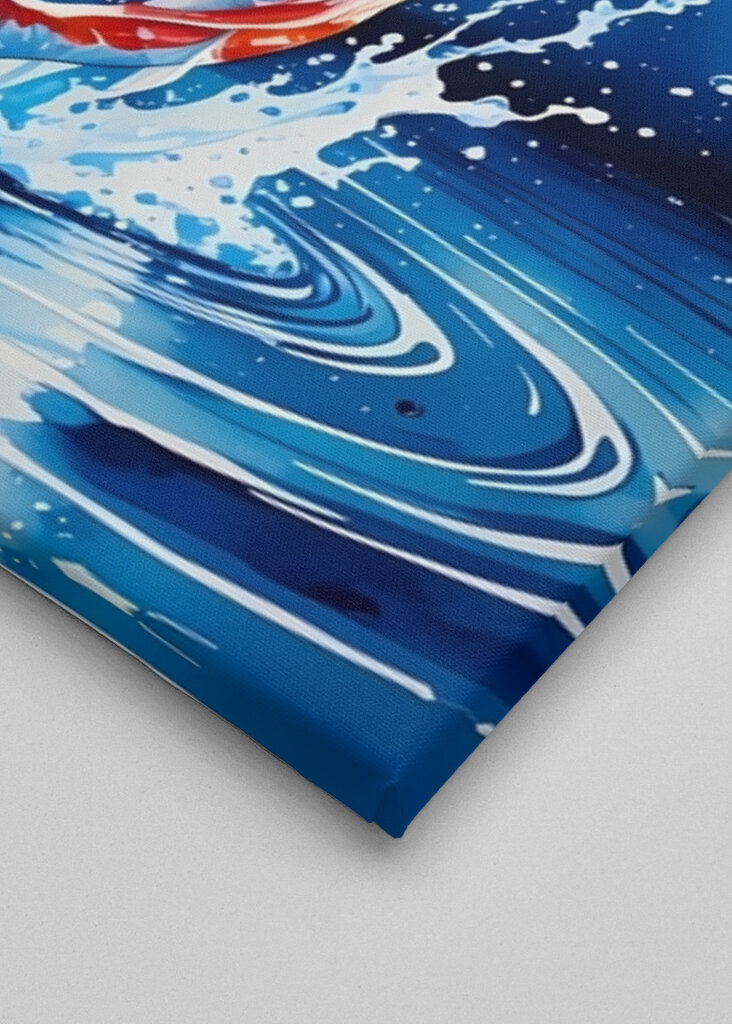 Koi Fish and Cherry Blossoms