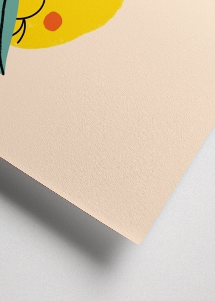 Kawaii Happy Fruit Faces Zitrone