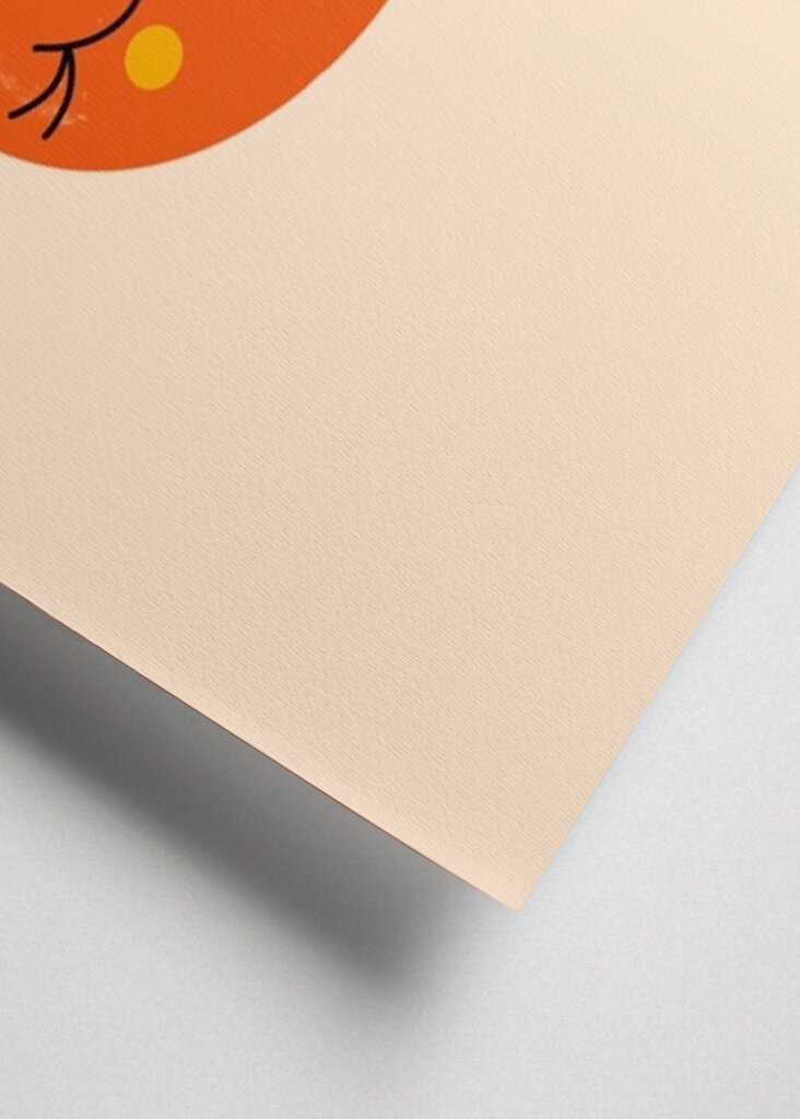 Szczęśliwe Owocowe Twarze Pomarańczowy 