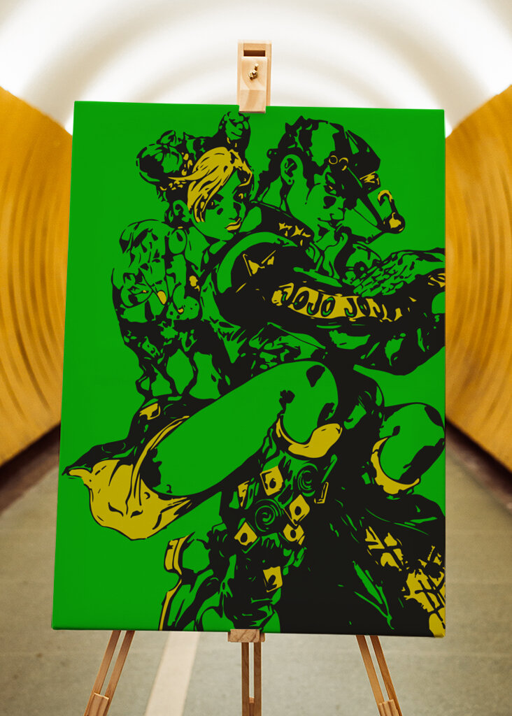 Jolyne and Jotaro Stylized