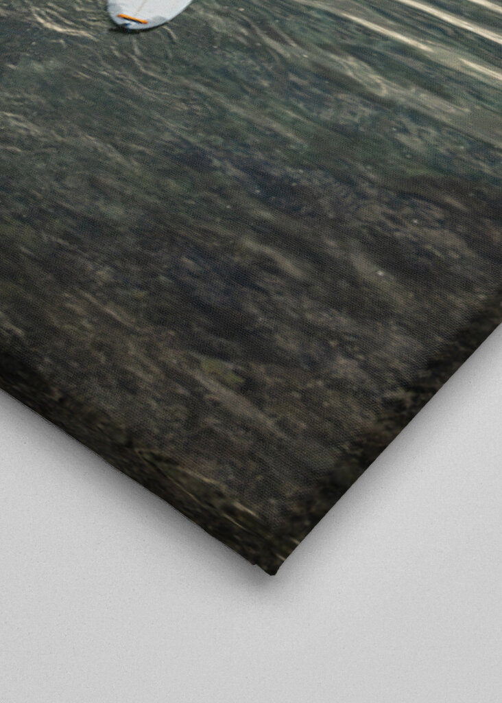 Surfer walking over the reef