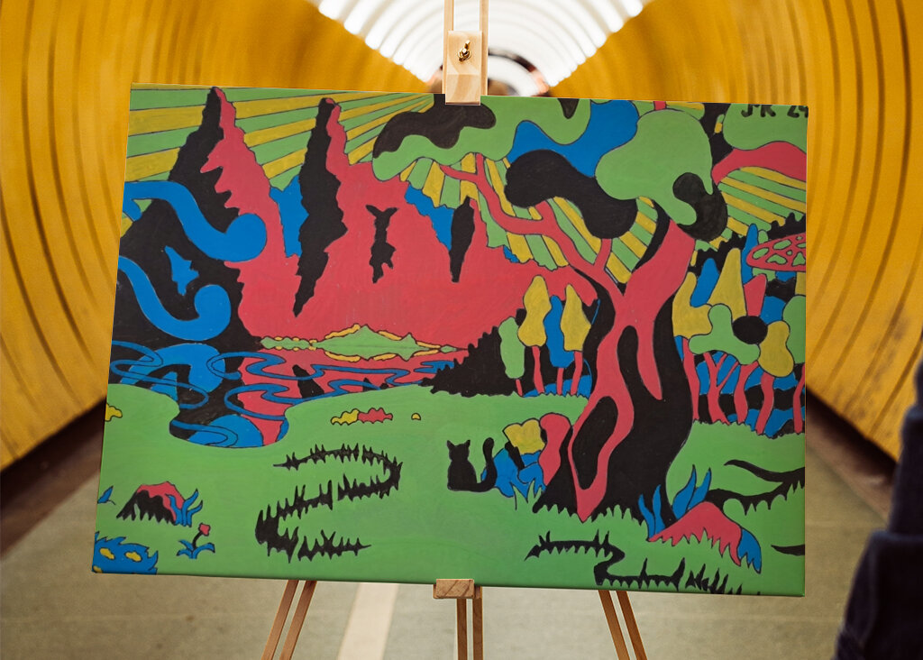 Ein Tal in den Bergen